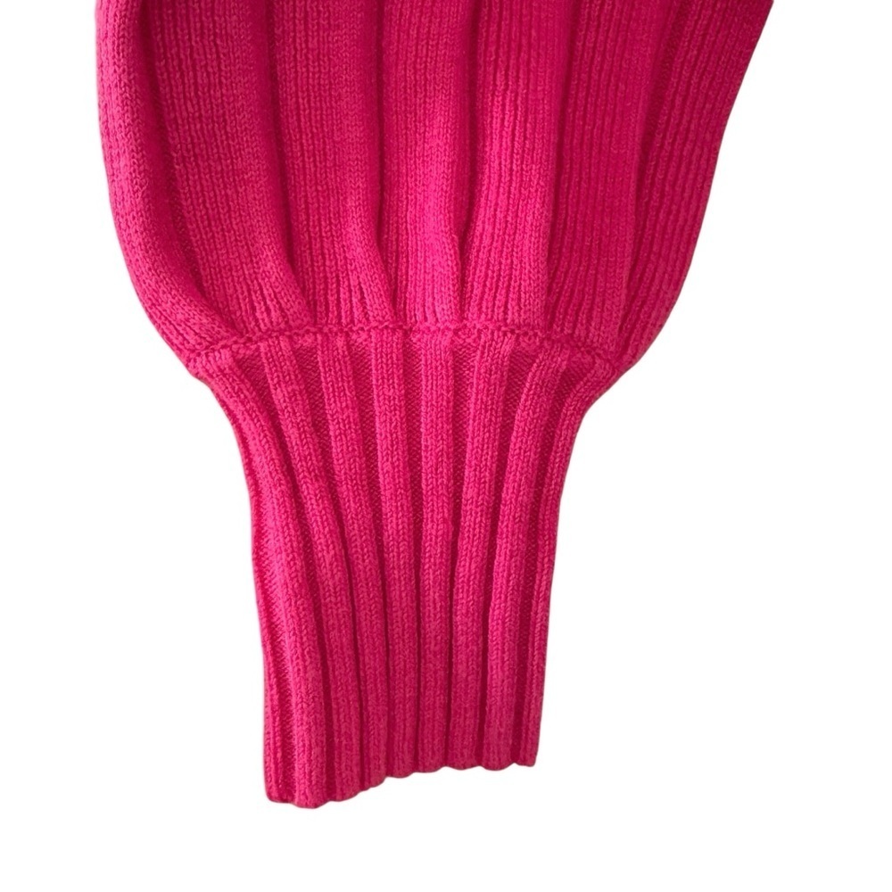 NWT Wilfred Artizia Plunge Front Wool Cardigan Sweater in "Vital Pink" Sz XXS - Picture 6 of 13